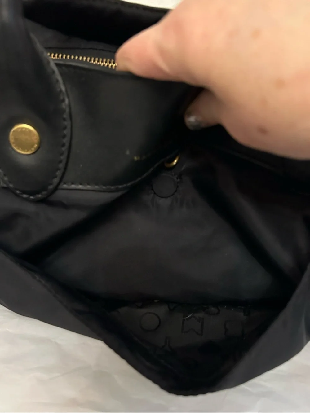 Marc‎ by Marc Jacobs Classic Preppy Minimalist Black Nylon Satchel Bag